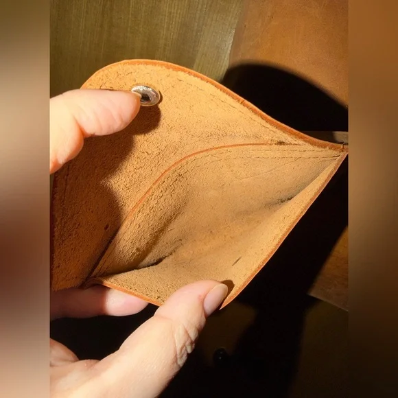 Brown Leather Tote Bag with Pouch – Handmade in Ethiopia - Picture 11 of 13